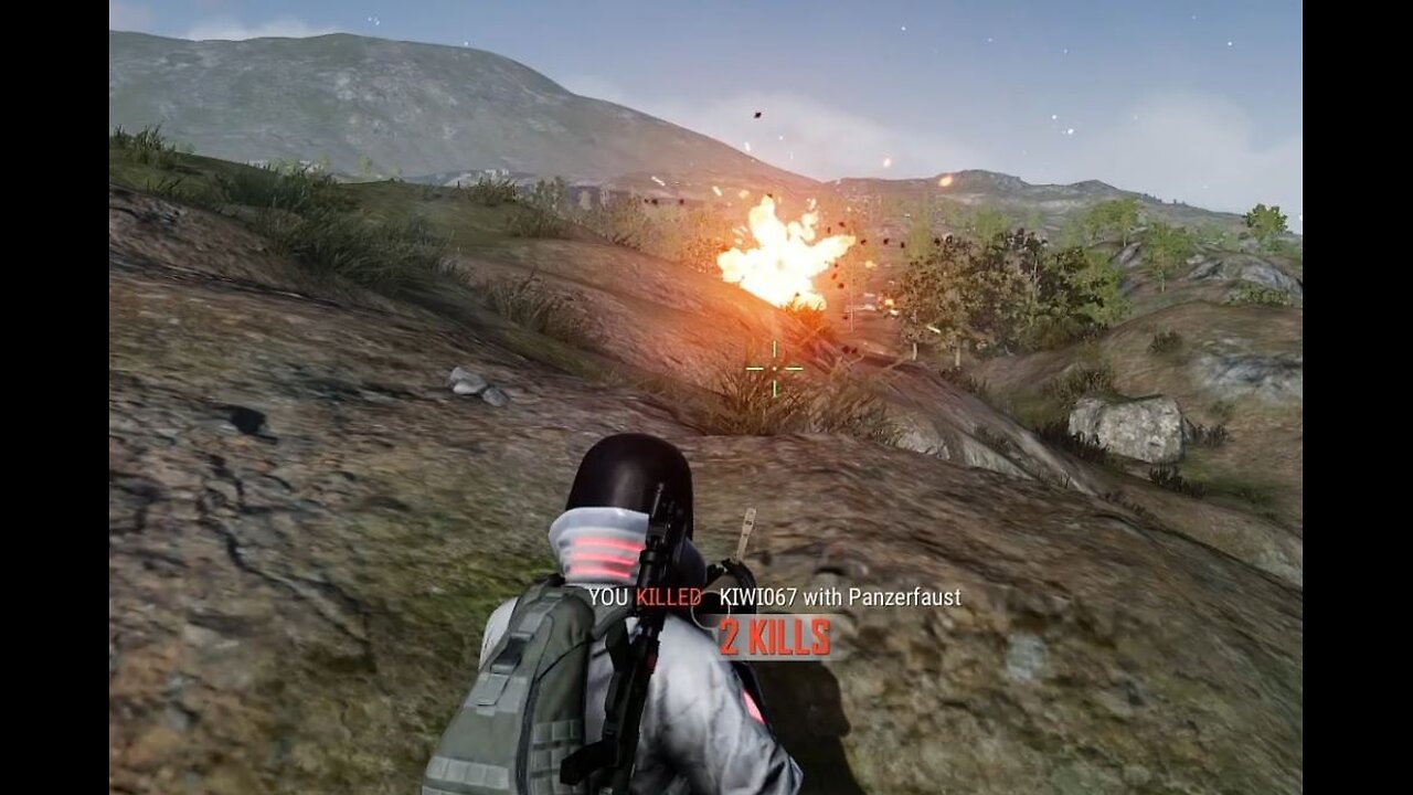 Epic Rocket Shot. This is how you lead a fella!! #PUBG #ROCKETSHOT