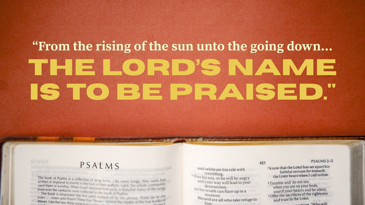 (pt. 2) FOR HE IS WORTHY OF OUR PRAISE