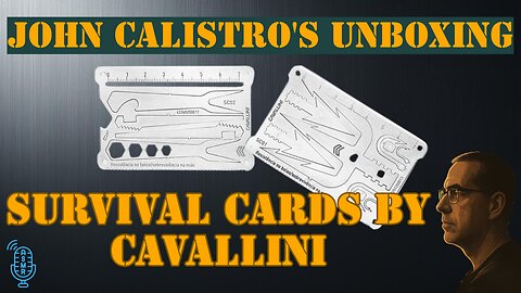 O Som do Aço: Abrindo os Survival Cards da Cavallini | ASMR + Rock