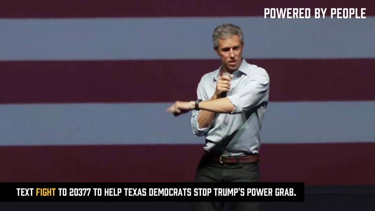 Beto O’Rourke says “fuck the rules” and calls for Democrats to redistrict in any way possible.