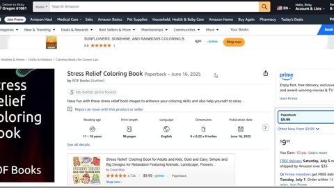 Stress Relief Coloring Book