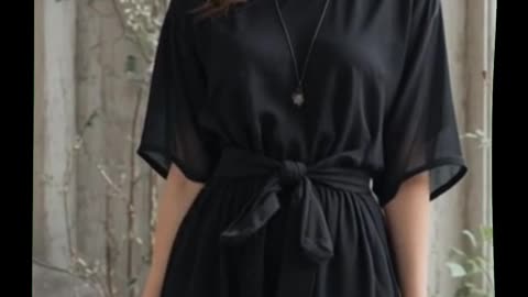 American Black Casual Dress - 90% Off Deal