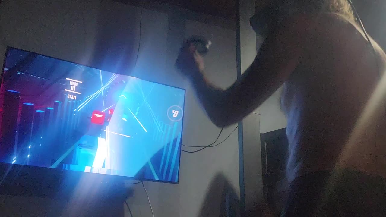 Virtual reality Beat Saber