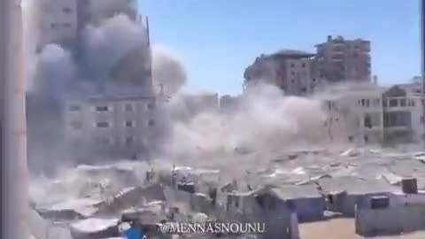 The IDF says it struck a high-rise tower that was being used by Hamas in Gaza City a