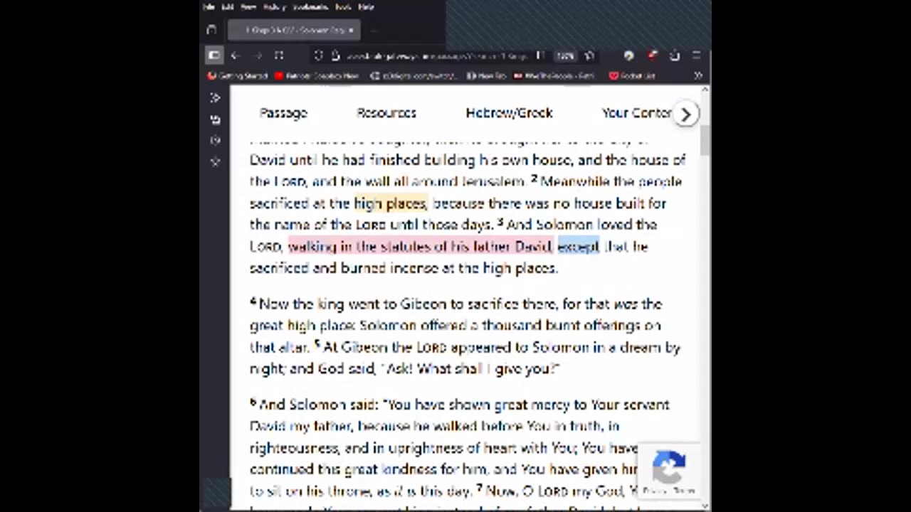 Journey Through The Bible -- 1 Kings 3 - King Solomon Asks For Wisdom 07032025