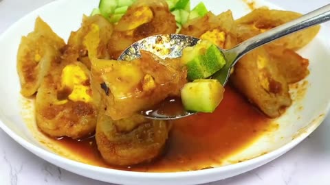 "Just Flour but Tastes This Good! Pempek Dos with Authentic Palembang Cuko Sauce!