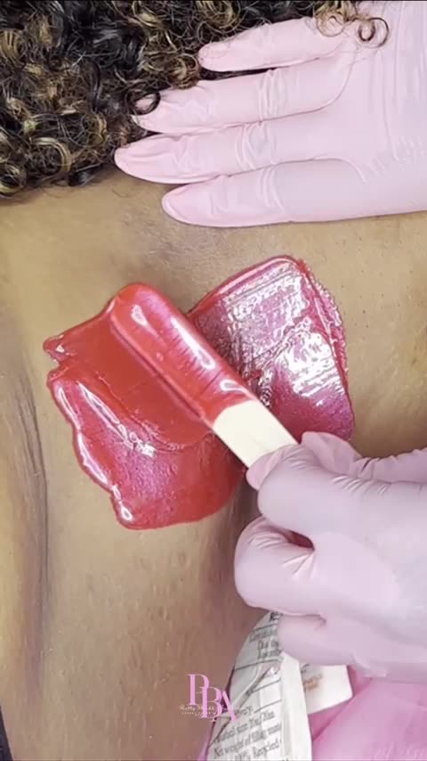Underarm Waxing Using Sexy Smooth Cherry Desire Hard Wax | @prettyblinkk.aesthetics