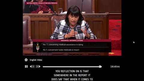 2020 Pamela Wallin the advanced request speech - Senate Inquiry- -Debate Adjourned Nov 3 2020