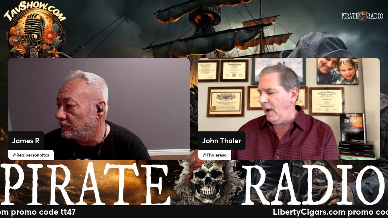08/13/25 Pirate Radio-Happy Wednesday w/Thaler Esq. /ReportToTheGovernor.com