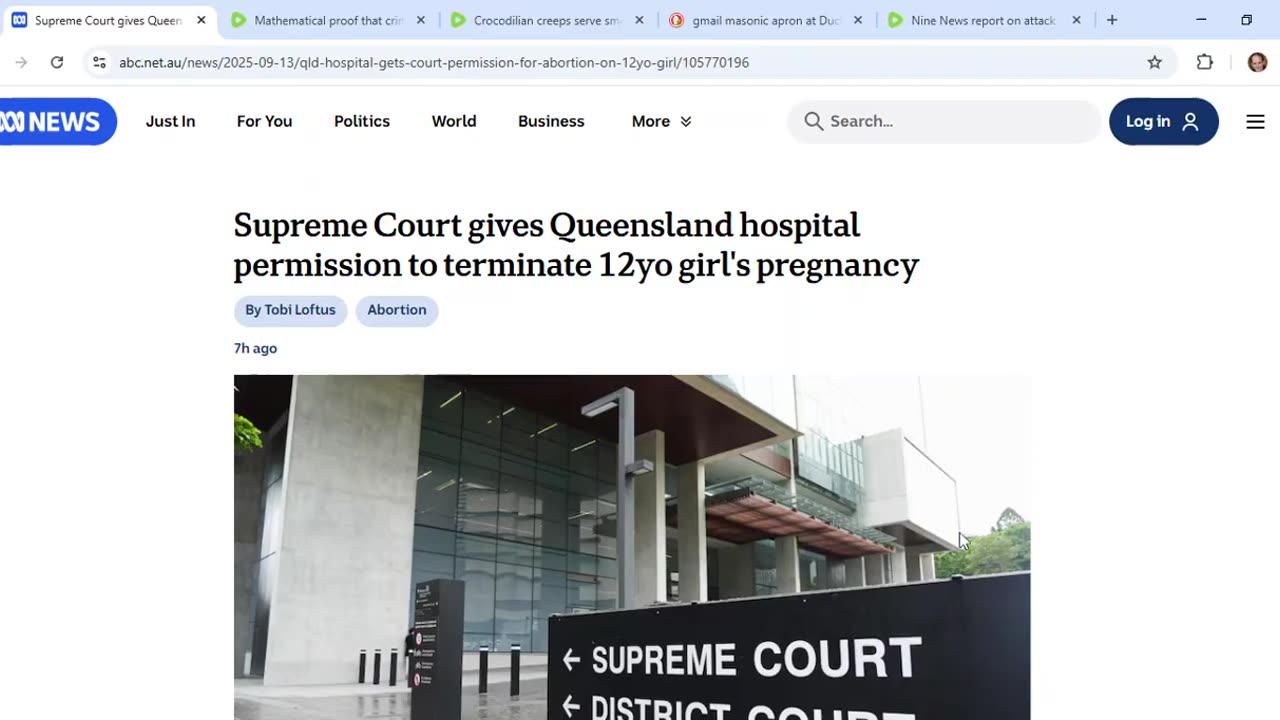 ABC story on child pregnancy features Gillick, Gillette and pseudonym G. What are the odds?