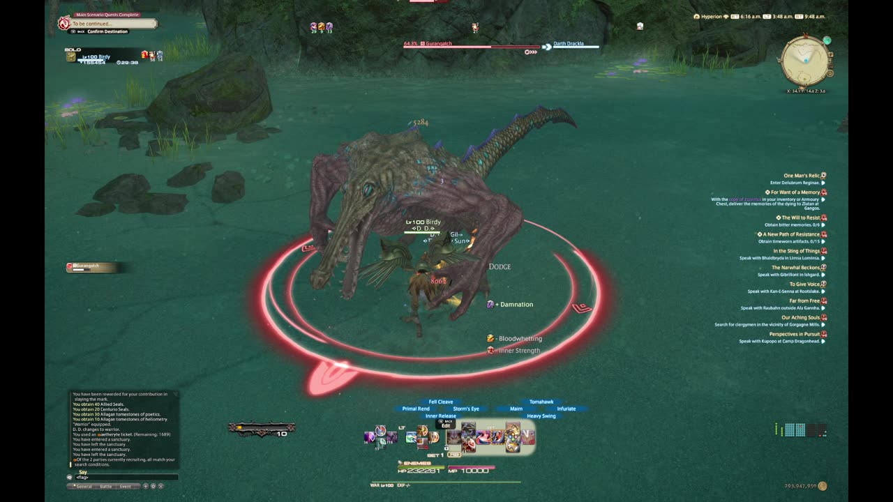 Final Fantasy 14 A Rank Gurangatch- Solo WAR