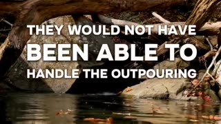 #bible #acts 5: The outpouring of the Holy Spirit and the capacity of the vessel #shorts