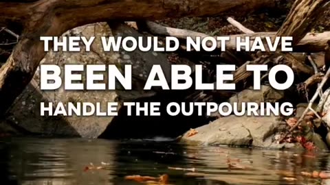 #bible #acts 5: The outpouring of the Holy Spirit and the capacity of the vessel #shorts