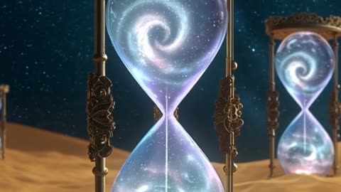 Giant hourglasses are buried in the sand