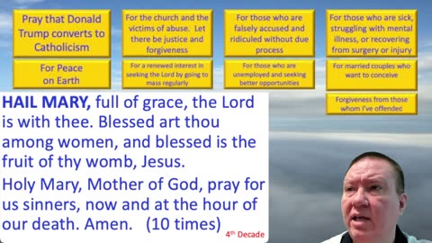 Mary's Daily Live Holy Rosary Prayer at 8:00 p.m. EDT 08/06/2025