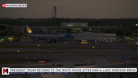 🇺🇸 President Donald Trump Returns to The White House after Valentine's Break at Mar-a-Lago [LIVE]