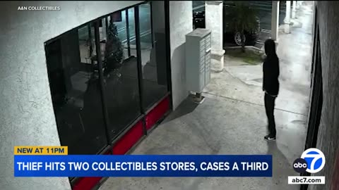 🔥 Thief Hits 2 SoCal Collectible Stores in One Night | Caught on Camera