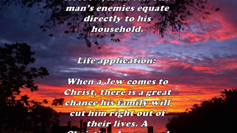 Matthew 10:36 - Daily Bible Verse Commentary