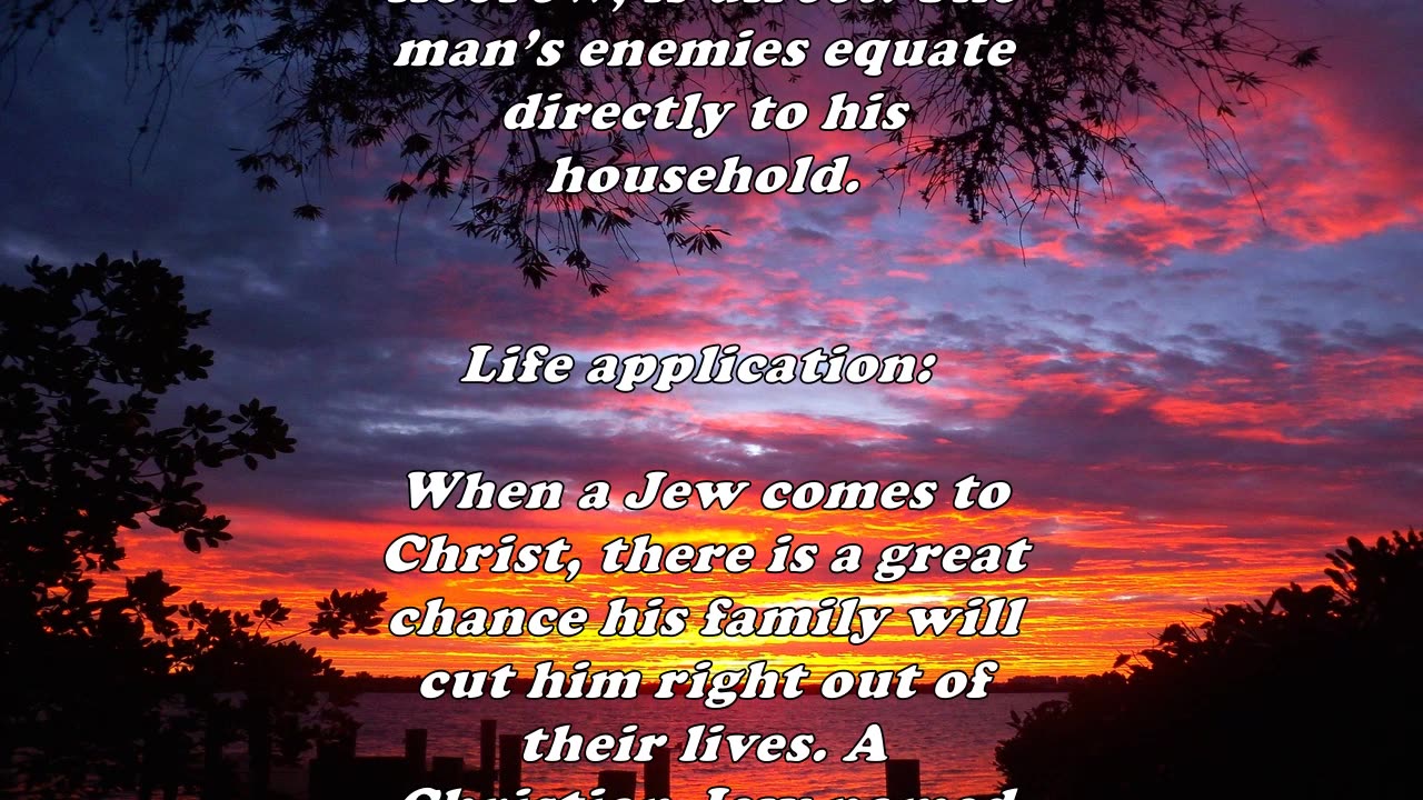Matthew 10:36 - Daily Bible Verse Commentary