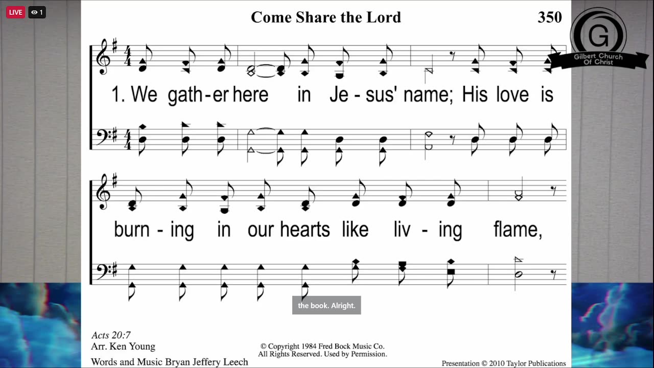 Sunday worship