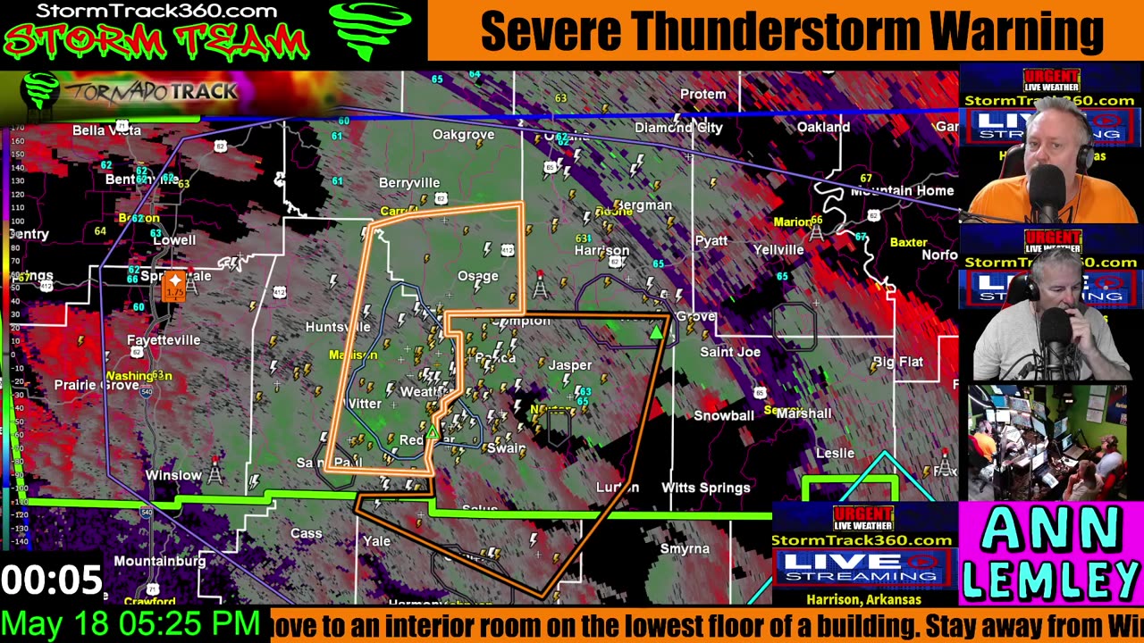 LIVE SEVERE WEATHER COVERAGE - Arkansas & Missouri Ozarks