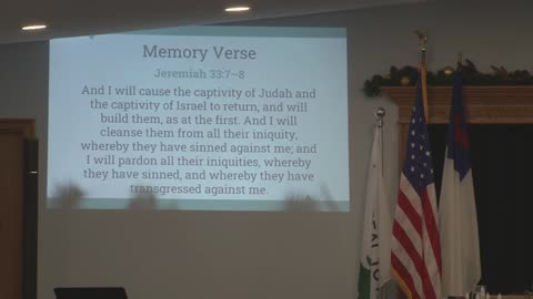 Sunday School. Pastor Troyer; The Messiah Has Come