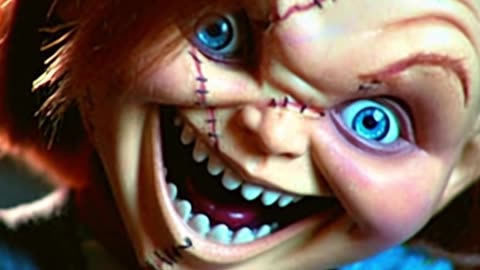 Chucky the killer doll has a very important message for you.