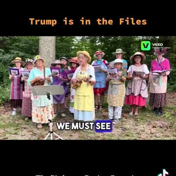 The Piedmont Grannies sing “Trump is in the Files”. Priceless!! Release the FULL Epstein Files!