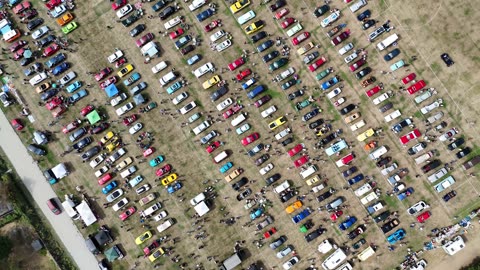 At the Clacton On Sea Classic car show August 24 2025 Drone video