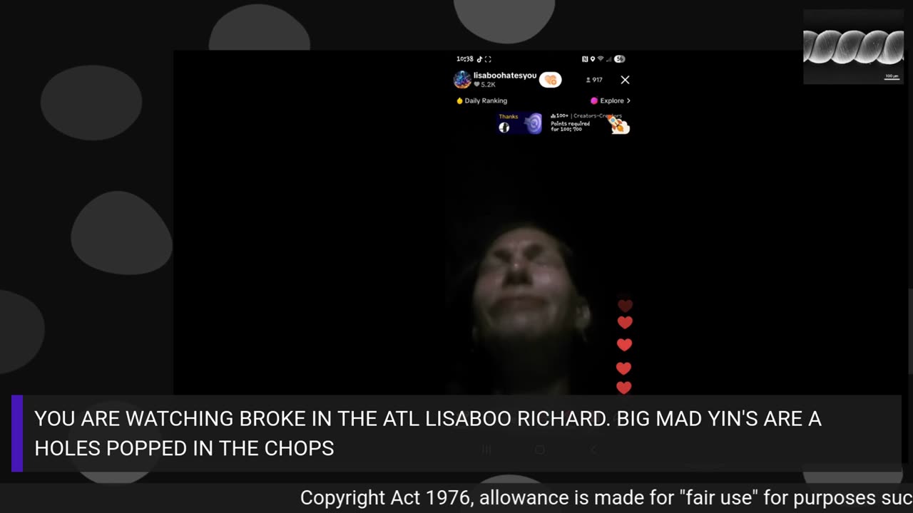 LISABOO 7/25/25 GETS KNOCKED IN THE CHOPS? BEGTOK