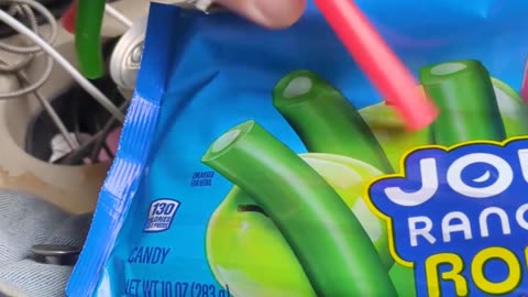 Jolly Rancher Green Apple Watermelon Ropes Taste Test The Fast-Food Restaurant & Dessert Review Guys