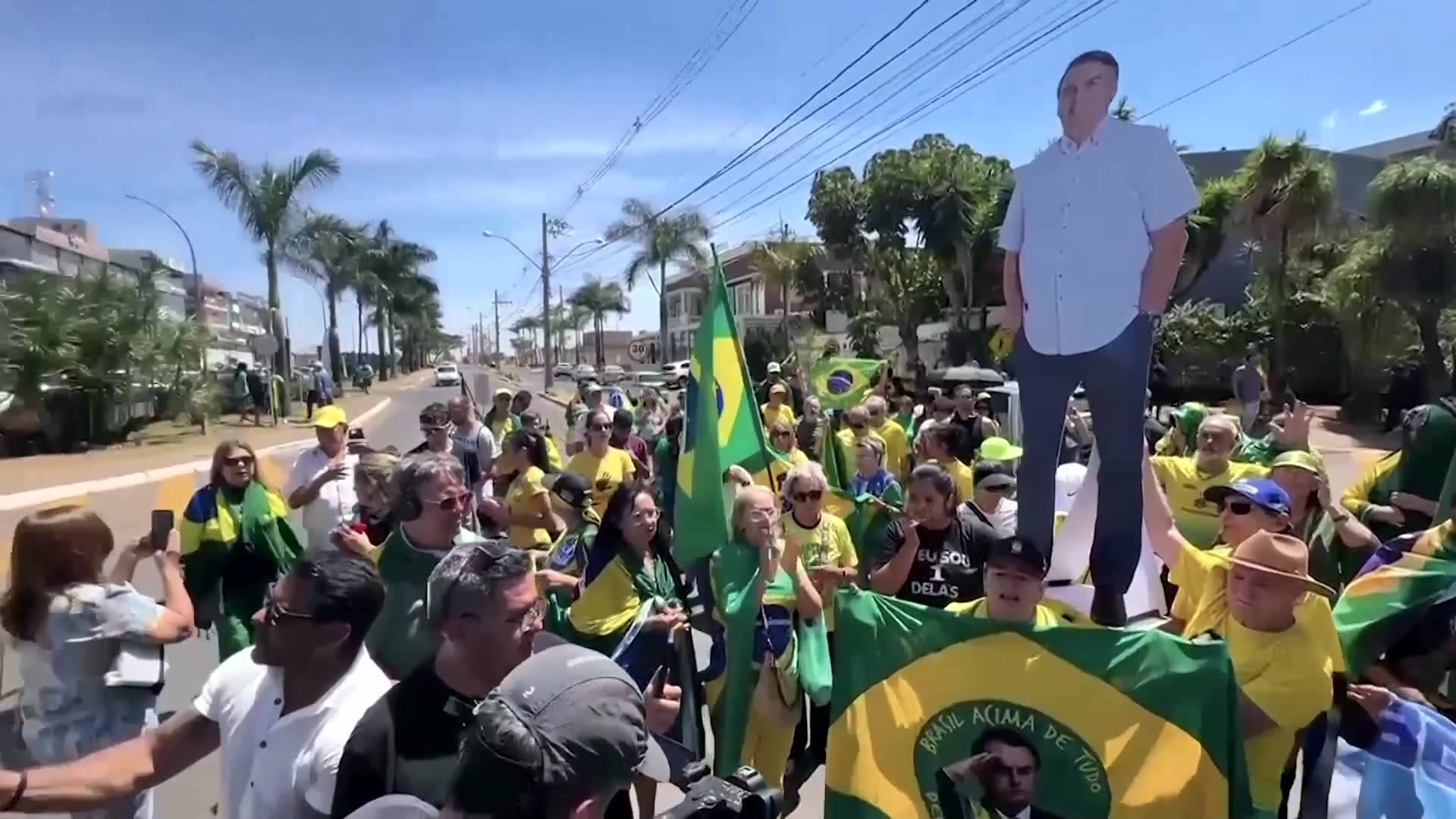 Bolsonaro supporters rally at ex-president’s home as trial verdict nears