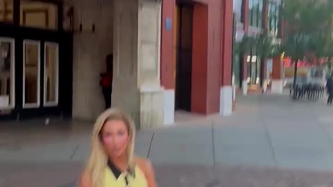 Blonde tgirl is impressive here