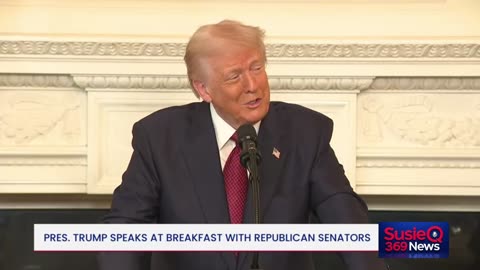 President Trump Speaks at Breakfast with Republican Senators
