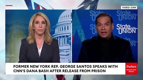 📌 George Santos Speaks to CNNs Dana Bash after prison release