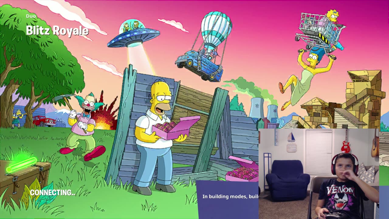 BrianZGame and VapinGamers plays the new Fortnite Simpsons update