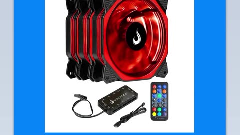 Kit Com 3 Ventoinhas Rise Mode Aura, 120mm, RGB, Preto - RM-AU-02-RGB