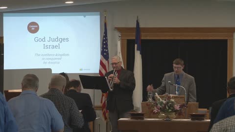 Sunday School. Pastor Troyer; God Judges Israel