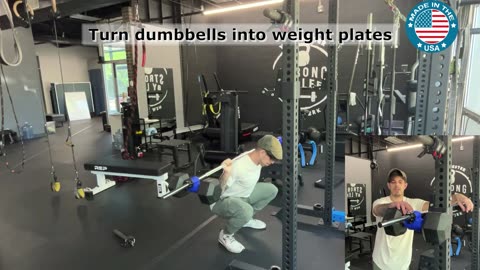 🏋️‍♂️Squat Heavy at Home Without Plates? Trainer Makes It Happen🏋️‍♂️with #dualbell #homegymlife