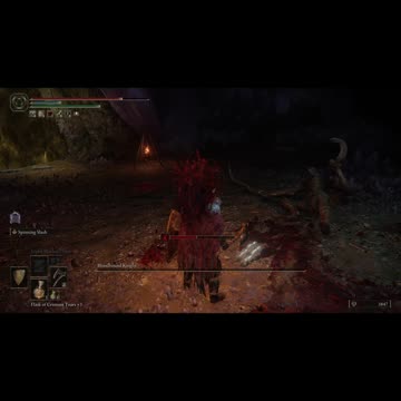 Elden Ring PC | Bloodhound Knight boss fight in Lakeside Crystal Cave solo on NG #eldenring #shorts