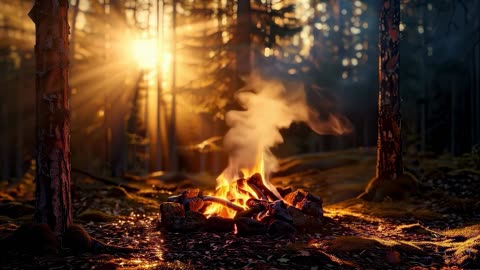 Relaxing Fire ASMR | Soothing Ambience | Anxiety Relief | Study, Work, Sleep | Chill Nature Sounds