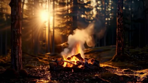 Relaxing Fire ASMR | Soothing Ambience | Anxiety Relief | Study, Work, Sleep | Chill Nature Sounds