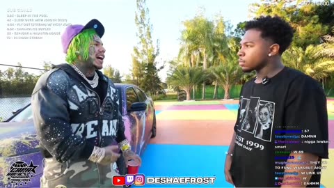 6ix9ine tells Deshae Frost how much he owes to the IRS
