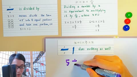 Asian teaches Maths - Division