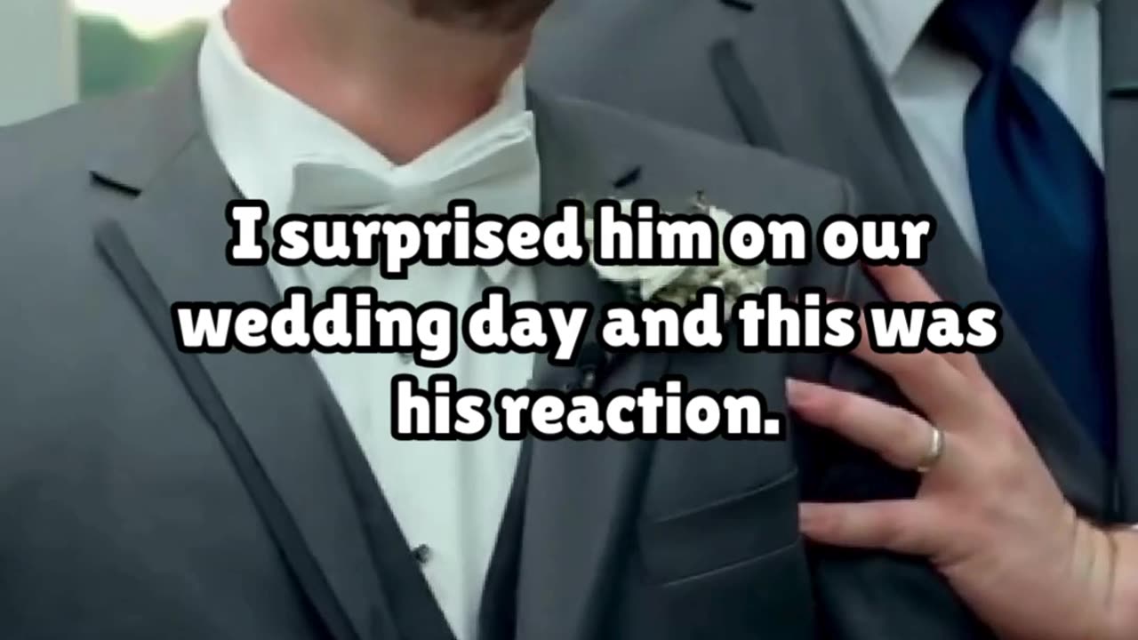 Wait for it… his face says it all 😍✨