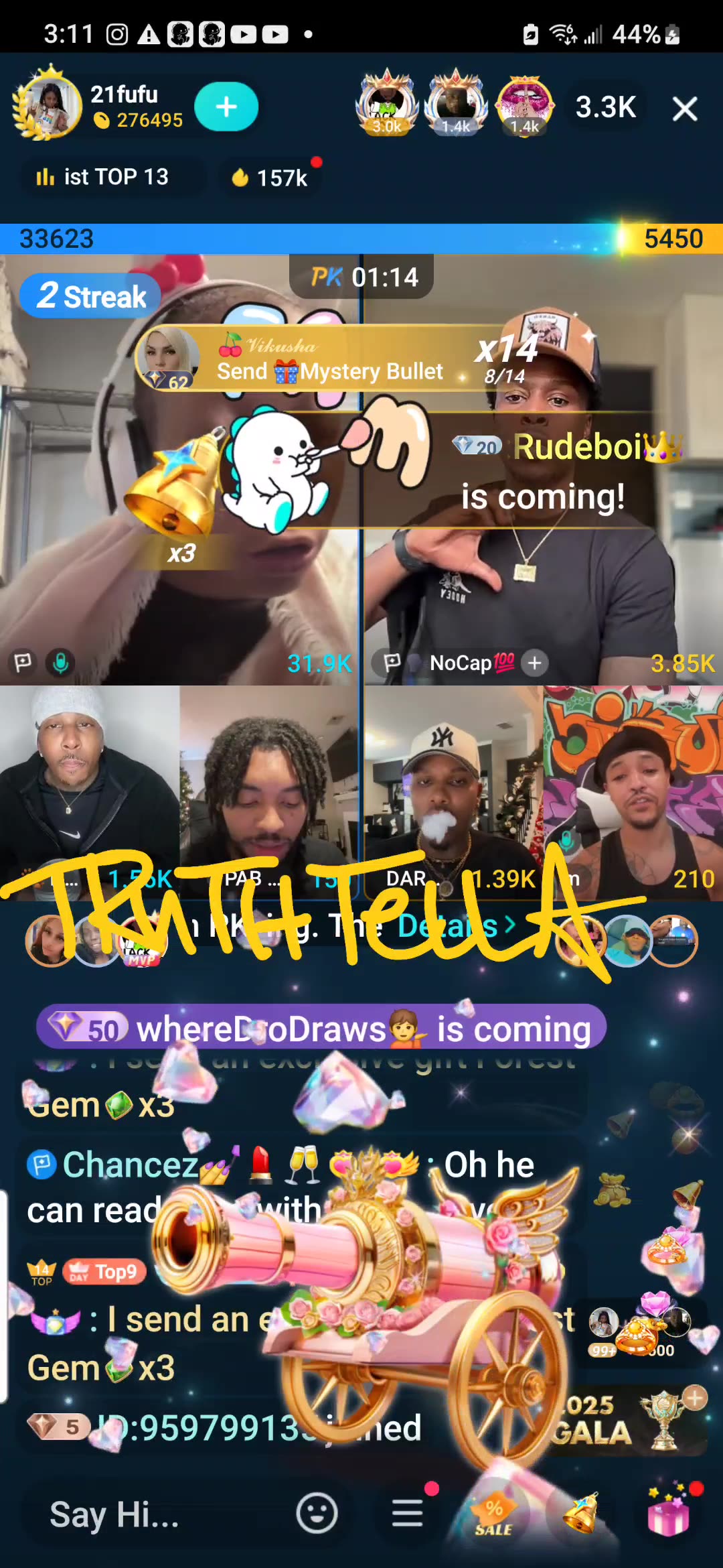 21BADBITCH TEAM WITH NOCAP, QUEENIVY, LYSOL LIONEL, DAREALSUPABIHH, MANNY, & PABLO