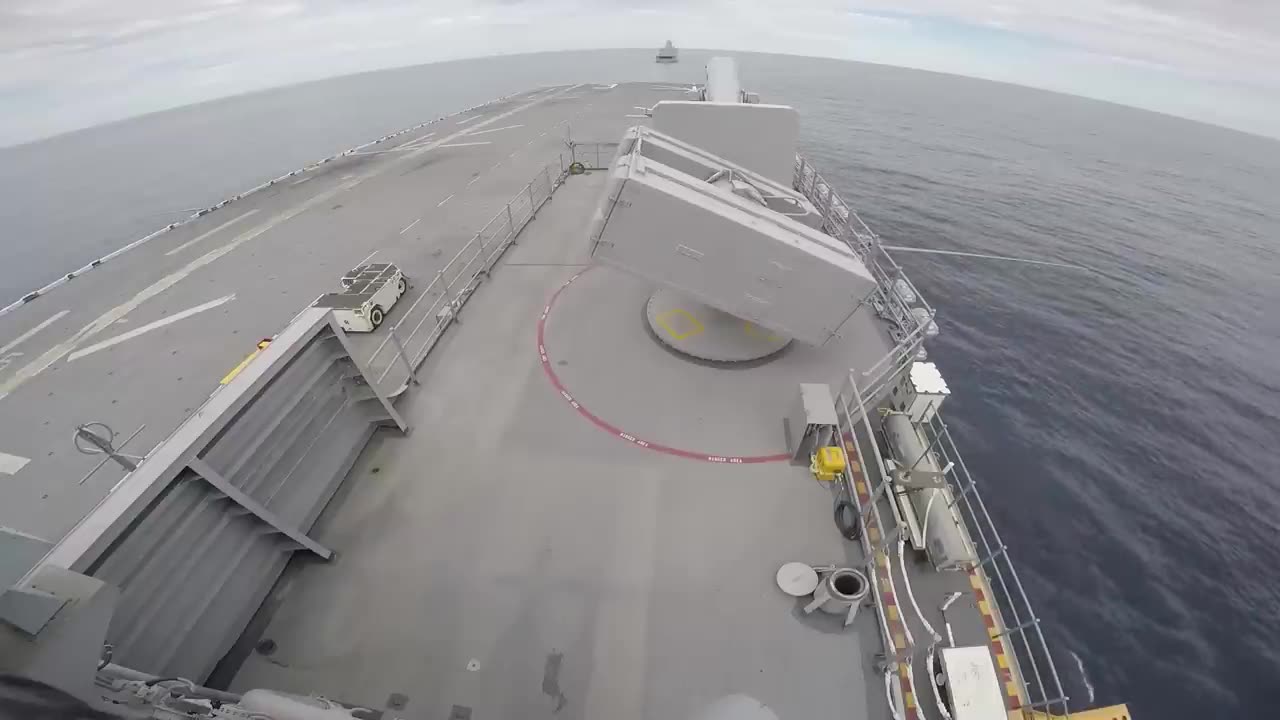 RIM-7P MISSILE IS FIRED FROM NATO SEA