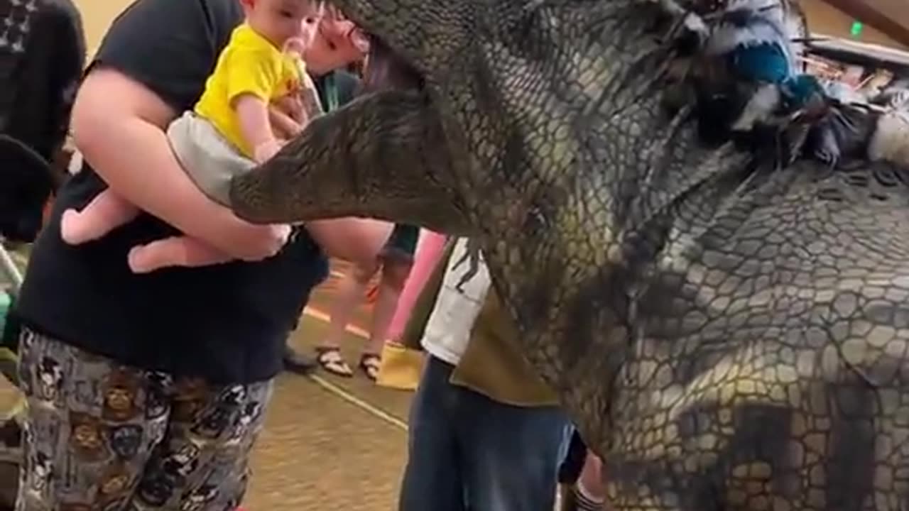 dinosaur among the people