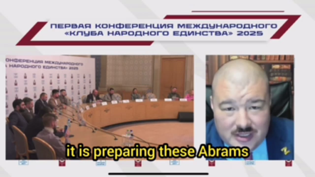 Aussie Cossack Urges Campaign to Stop Aussie Abrams Tank Shipment at Russian Unity Club in Moscow