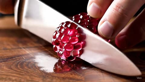 Cutting Glass Fruit (berry edition) #asmr #satisfying #asmrsounds #fruit